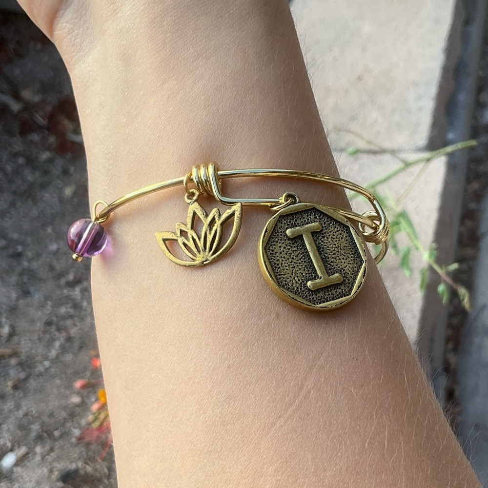 FREE I Initial Bangle